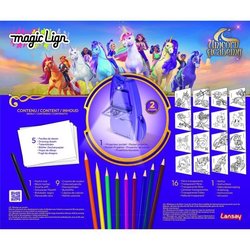 Magic Lign - LANSAY - Proiettore Unicorn Academy - 50 illustrazioni - 