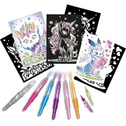 Blopens - LANSAY - Glittery creatures - 6 stencils - Ages 6 and up