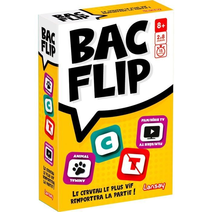Juego de mesa - LANSAT - BAC FLIP - A partir de 8 años