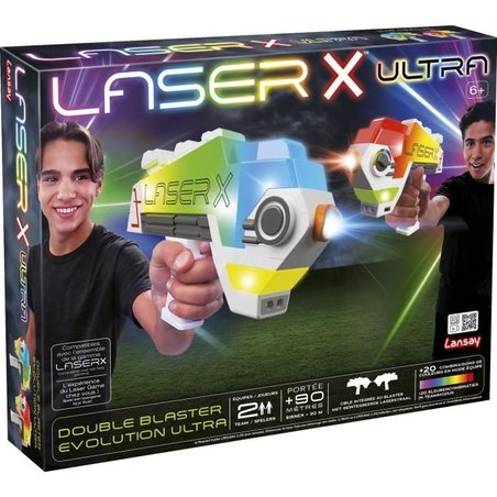 Laserspel - LANSAY - 87552 - Laser X - Double Blaster Evolution Ultra