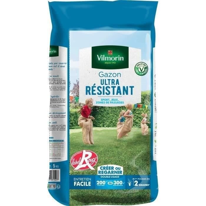 Semi di erba ultra-resistente etichetta rossa VILMORIN - 5 kg