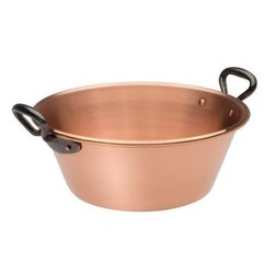 BAUMALU Jam bowl 26 cm koper 12/10 handgrepen gietijzer