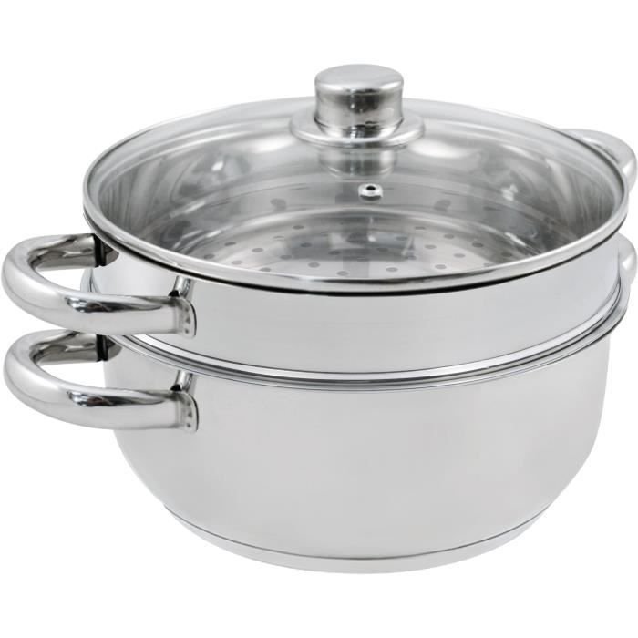 BAUMALU Dampfkombination - 24 cm - 2 Körper