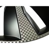 Lot de 4 Enjoliveurs 16 pouces - WRC - Bicolor noir & Carbon Style - f