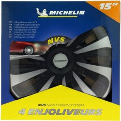 MICHELIN Radkappe 15 NVS 3D von 4 in einer Box Schwarz