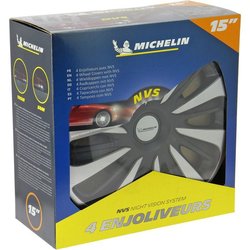 MICHELIN Radkappe 15 NVS 3D von 4 in einer Box Schwarz