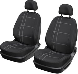 Lot de 2 housses auto avant - XLCOVER - Compatible Airbags - Noir - Ho