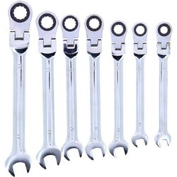 7 Ratchet combination wrenches - PRECISION STEEL