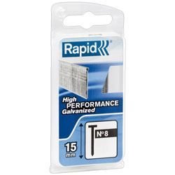 RAPID Galvanized tips - Fine wire - N ° 8/25 mm