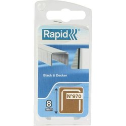 Grapas RAPID galvanizadas - Alambre plano - N ° 970/8 mm