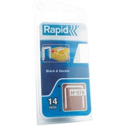 Grapas DP RAPID galvanizadas - Alambre plano - N ° 970/14 mm