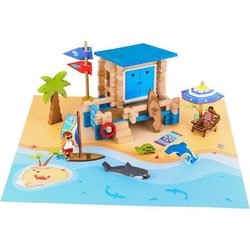 Día en la Playa 120 Piezas - JEUJURA - Juego de Construcción en Madera