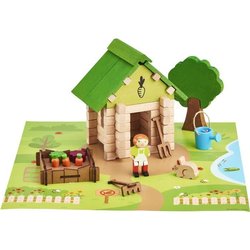 De tuinmanshut 60-delig - JEUJURA - Natuurlijk houten constructiespel,