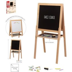 Groot multifunctioneel houten bord - JEUJURA - Krijt- en magnetisch wh
