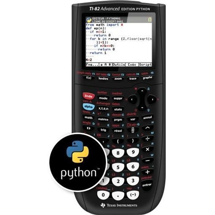 TEXAS INSTRUMENTS TI-82 Advanced Edition Python Graphing Calculator - 