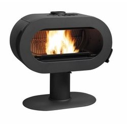 Poele a bois - INVICTA - Fifty plus pied - 10 KW - En fonte - Bûches 6