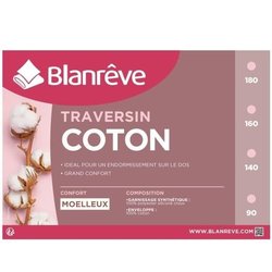 BLANREVE Katoenen bolster - 140 cm - Wit