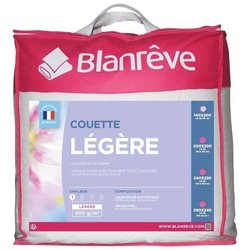 Leichte Mikrofaserbettdecke BLANREVE - 140 x 200 cm - Weiß