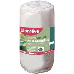 Warm anti-dust mite duvet - 400 gr/m² - BLANREVE - 240 x 220 cm - Whit