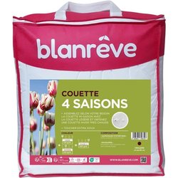 Couette - 140 x 200 cm - BLANReVE - 4 saisons - 420 g/m² - Blanc