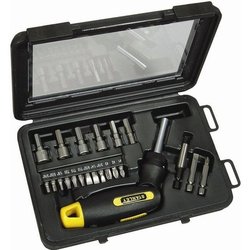 Tournevis porte-embouts a cliquet STANLEY - 0-63-022 - Coffret de 25 p