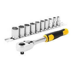 Jeu de cliquet et douilles - STANLEY - STMT82666-0 - cliquet 72 dents 