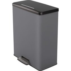 Poubelle Duo Rectangle - DECO BIN - CURVER - 52L (26+26L) - 49 x 32 x 