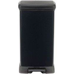 CURVER Decobin Cestino Rettangolare - 50 L - Nero Carbonio