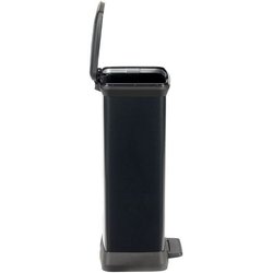 CURVER Decobin Cestino Rettangolare - 50 L - Nero Carbonio