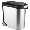 CURVER Recipiente para comida seca 12kg - Aspecto de metal - Blanco