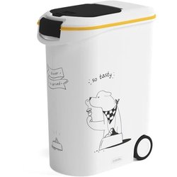 CURVER Conteneur a croquettes pour chien a roulettes 20 kg - 54L - Le 