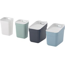 Set of 4 Trash Cans - READY TO COLLECT - CURVER - 2 x 10 L + 2 x 20 L 