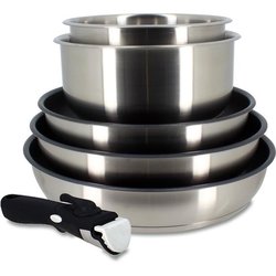 Cookware set - Induction - MENASTYL - 7930018 - Stainless steel - 6 pi