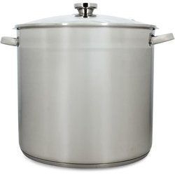 Pentola con coperchio - MENASTYL - 4615451 - Acciaio inox - 17 litri -