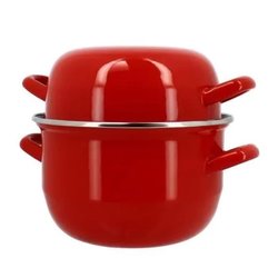 Mussel pot - MENASTYL - 3645562 - Enamelled steel - Black - 18 cm - 2.