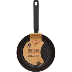 Sartén - MENASTYL - 6020636 - Aluminio forjado - 24 cm - Negro - Apto 