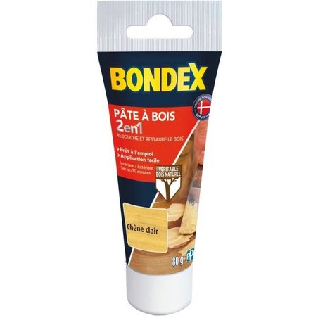 2 in 1 Holzpaste - BONDEX - Helle Eiche - 80 gr