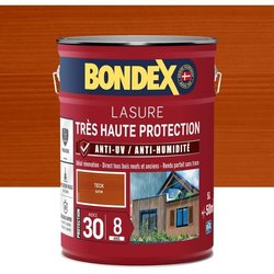 Holzlasur mit sehr hohem Schutz 8 Jahre Teak 5L Bondex