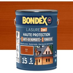 2-in-1-Hochschutzbeize  Satin-Teak  BONDEX  5 l