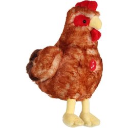 Plüsch-Henne rot mit Geräuschen - GIPSY TOYS - 22 cm