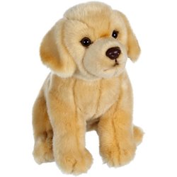Peluche Cane Labrador Beige - GIPSY TOYS - Seduto, 25 cm