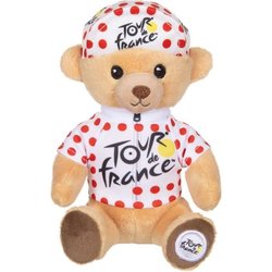 Plush - GIPSY TOYS - Tour De France - BEAR IN POLKA DOT JERSEY 15 CM
