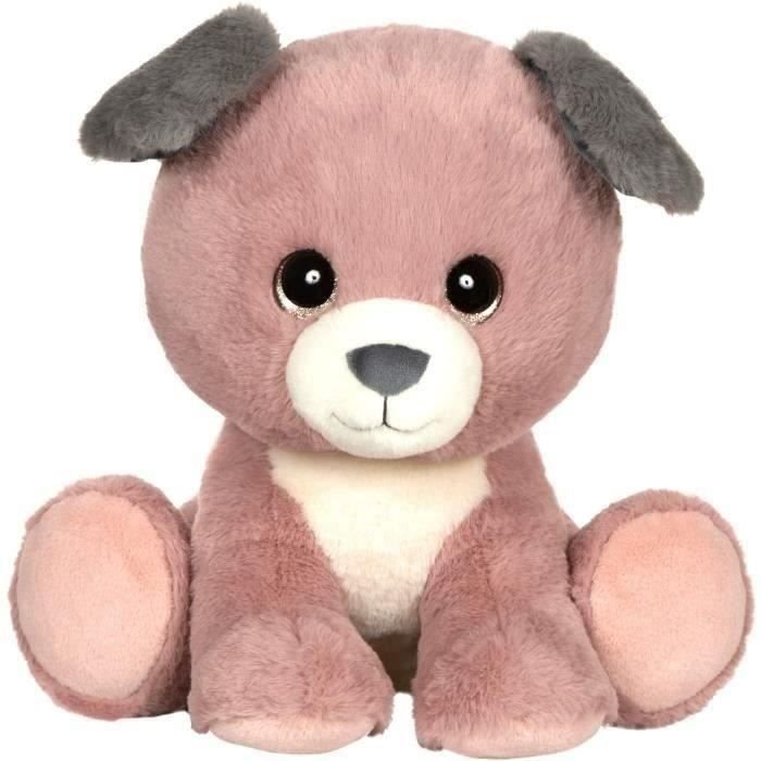 Peluche Puppy Eyes Pets - GIPSY TOYS - Perro rosa y gris - 40 CM