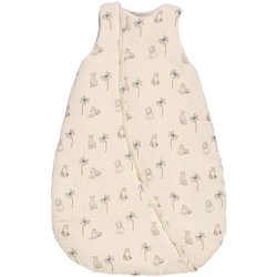 CANDIDE Newborn deken - 70 cm - 3/9 maanden - Wit met tijgerprint