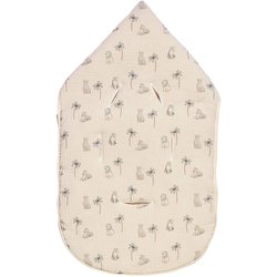 Babynest - CANDIDE - 70 cm - 0-3 Monate - Weiß mit Tigerprint