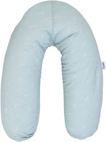 Coussin de maternité - TINEO - Jersey de coton - Vert d eau / Étoiles