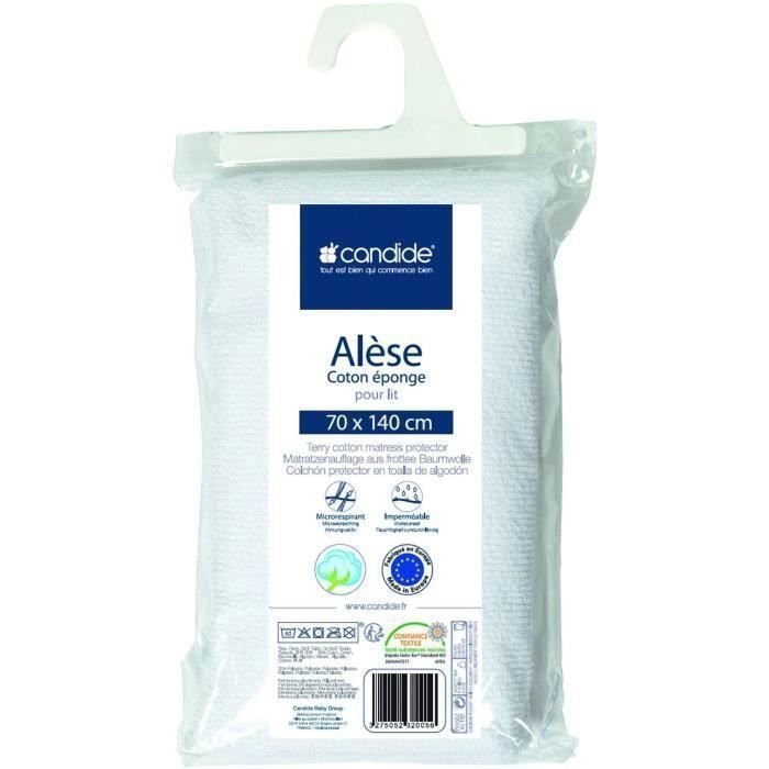 CANDIDE Alese sponge 70x140 cm - White