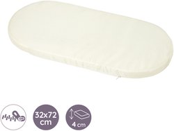 Colchón para cochecito - 72 x 32 cm - Funda desenfundable - Antibacter
