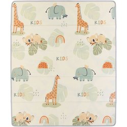 Maxi tapis d éveil - TINEO - Réversible - 150 x 180 cm - Face animaux 