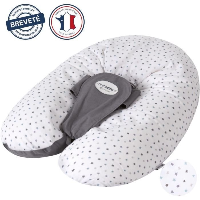 Cuscino maternità - CANDIDE - Multirelax - Poliestere / Cotone - Grigi